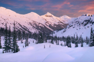 Marriott Basin in winter, Coast Mountains British Columbia Canada