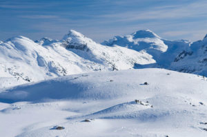 Upper Marriott Basin in winter, Coast Mountains British Columbia