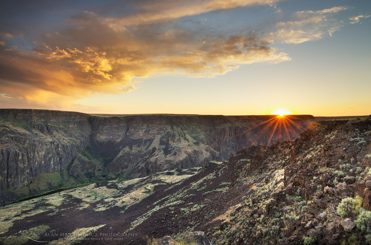 Owyhee River Canyon Sunset Oregon