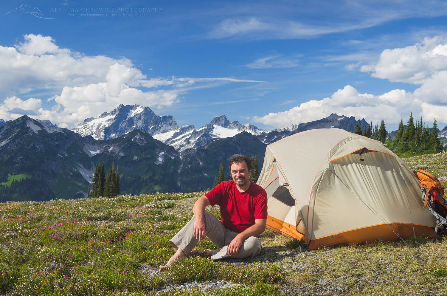 North Cascades backcountry camp Miners Ridge