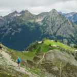 Hikers on trail North Cascades