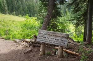 North Cascades National Park entrance sign