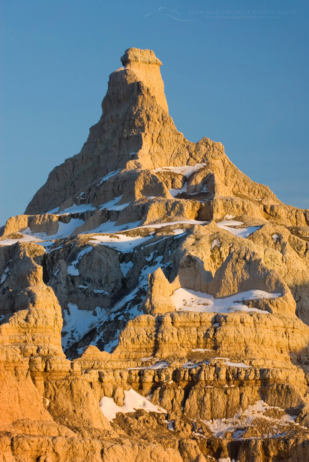 Eroded formations in Badlands National Park South Dakota #22452