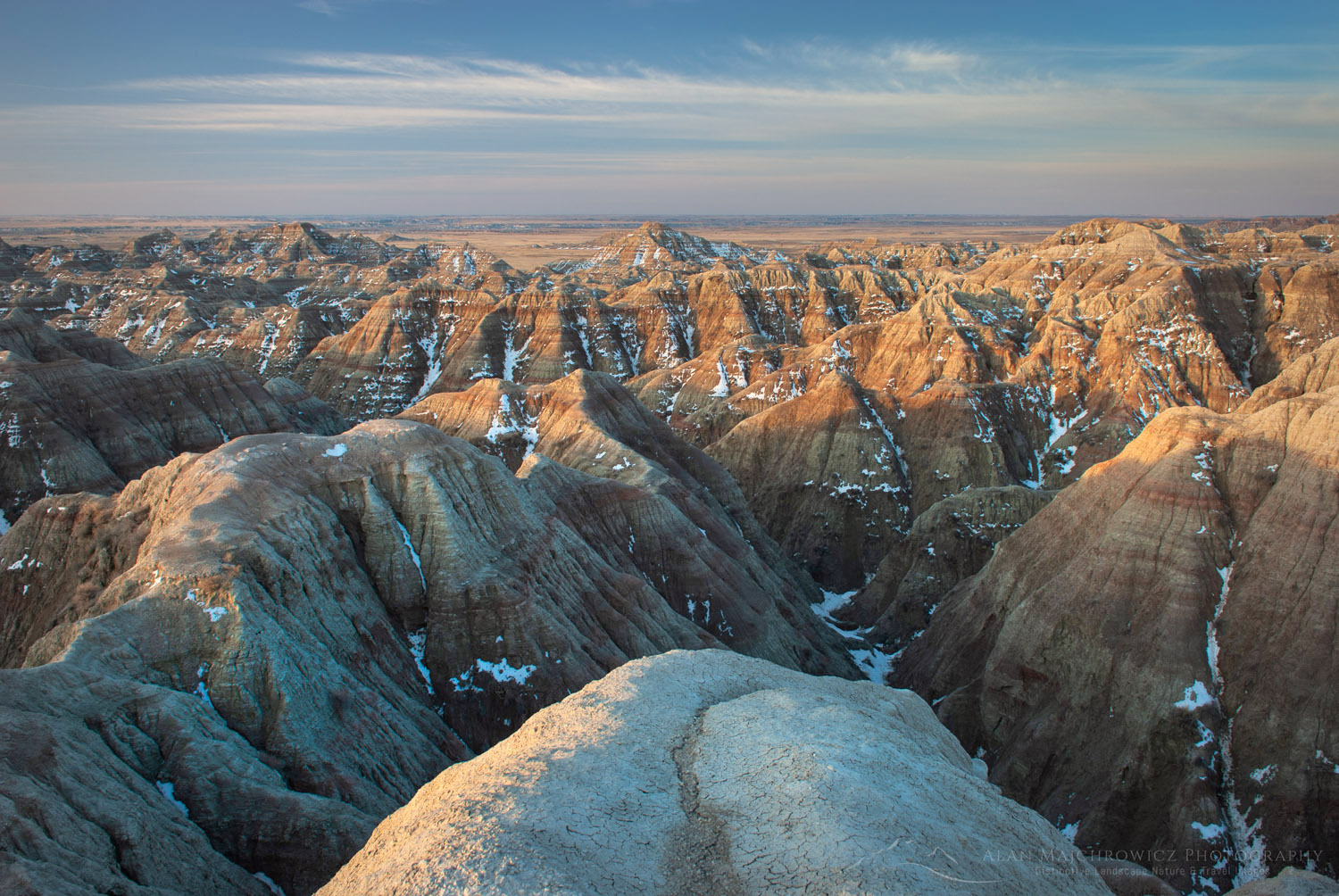 Eroded formations in Badlands National Park South Dakota #22468