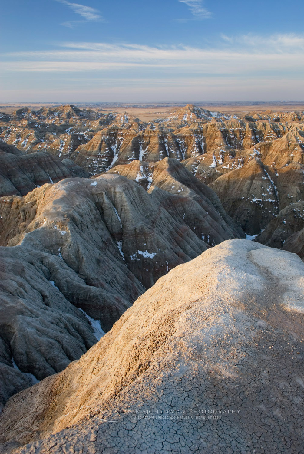 Eroded formations in Badlands National Park South Dakota #22469