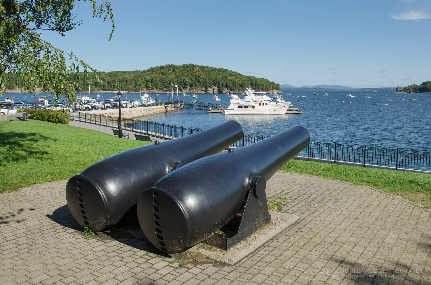 Bar Harbor cannons on the Village Green, Maine #58945