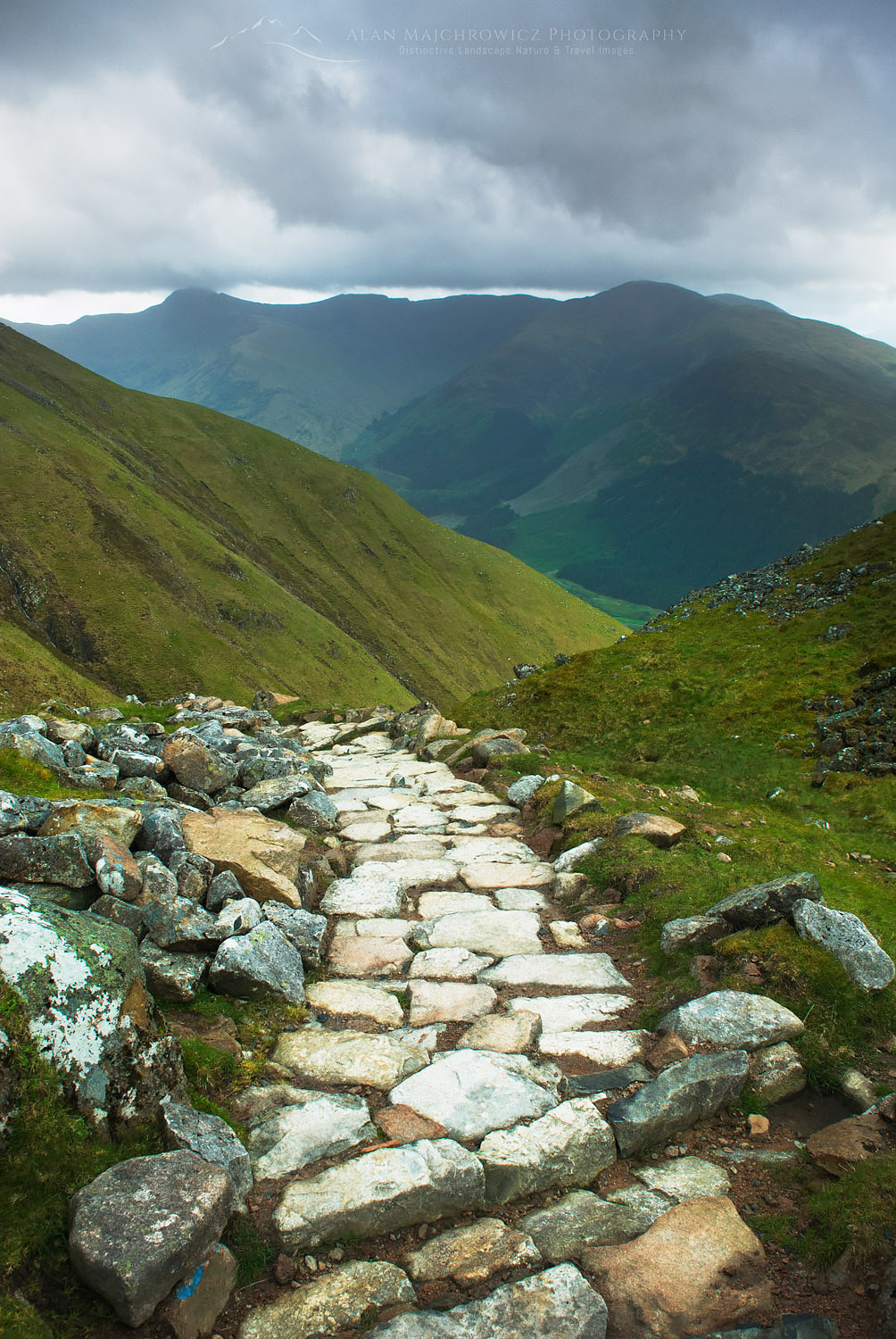 The lower portion of the walking trail up to Ben Nevis, the highest peak (Munro) in Scotland #11600