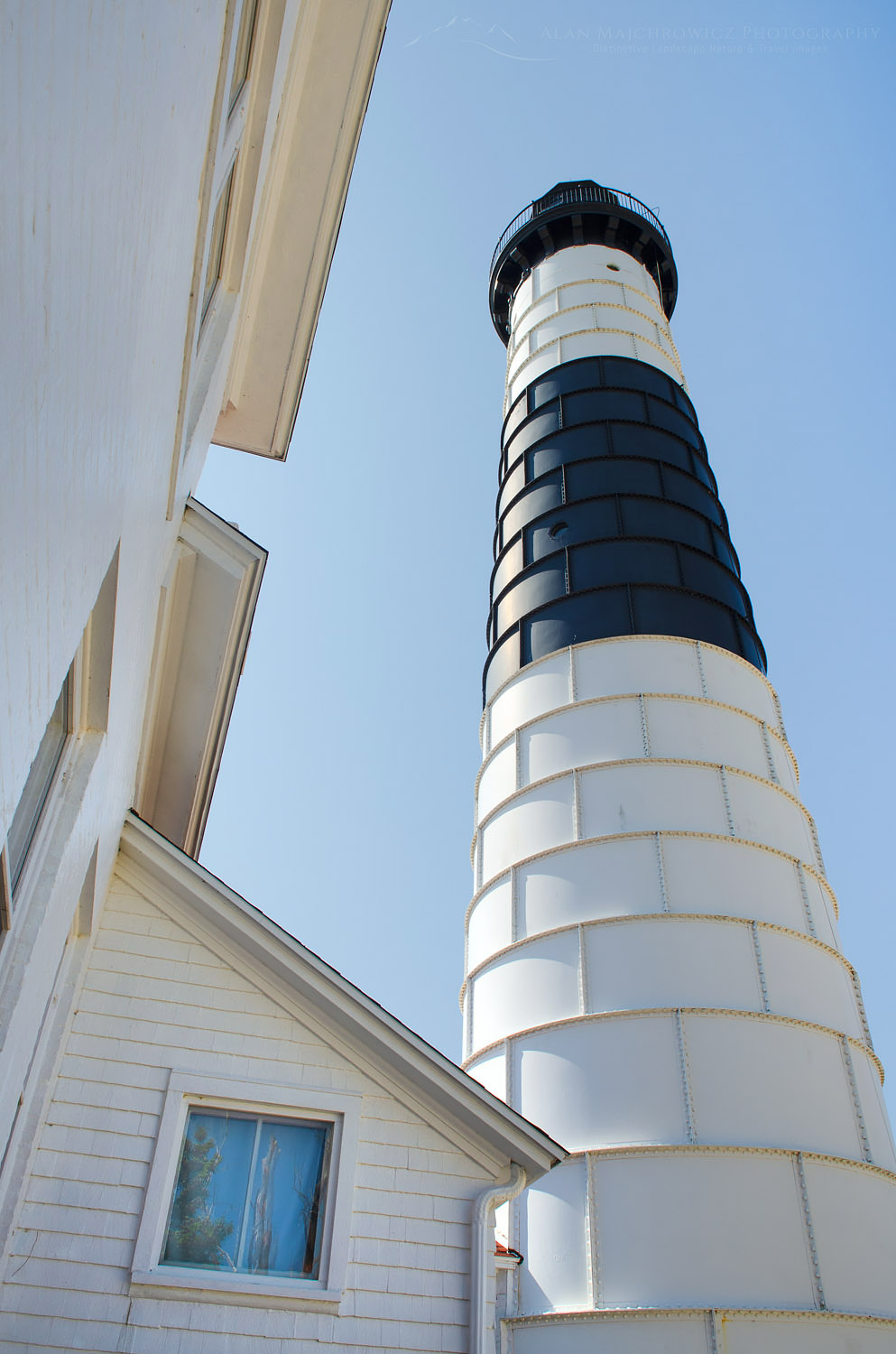Big Sable Point Lighthouse on the eastersn shore of Lake Michigan. Ludington State Park Michigan #63556