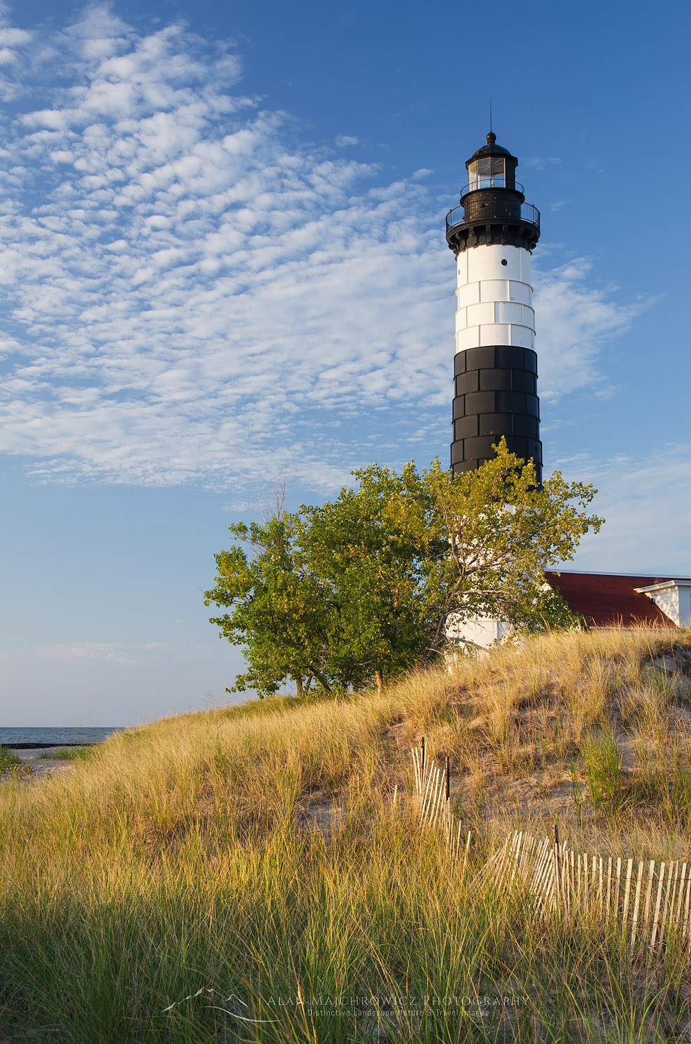Big Sable Point Lighthouse on the eastersn shore of Lake Michigan. Ludington State Park Michigan #63603