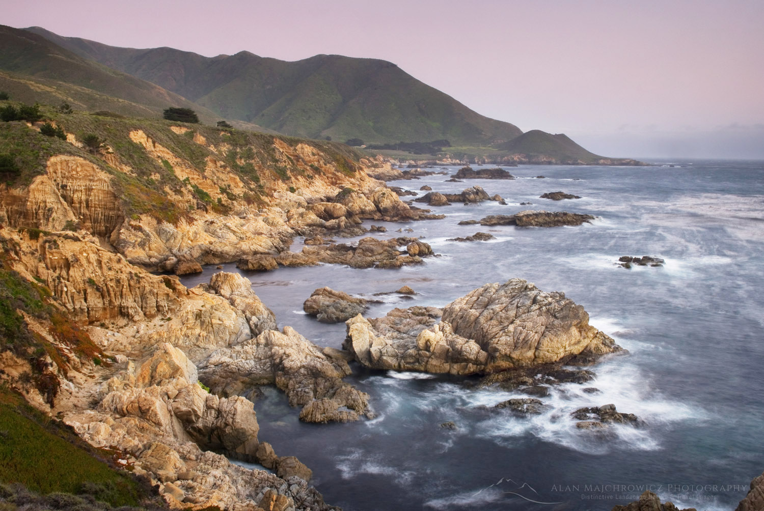 Sunset over the rugged coast of Big Sur, Garrapata State Park California #51250
