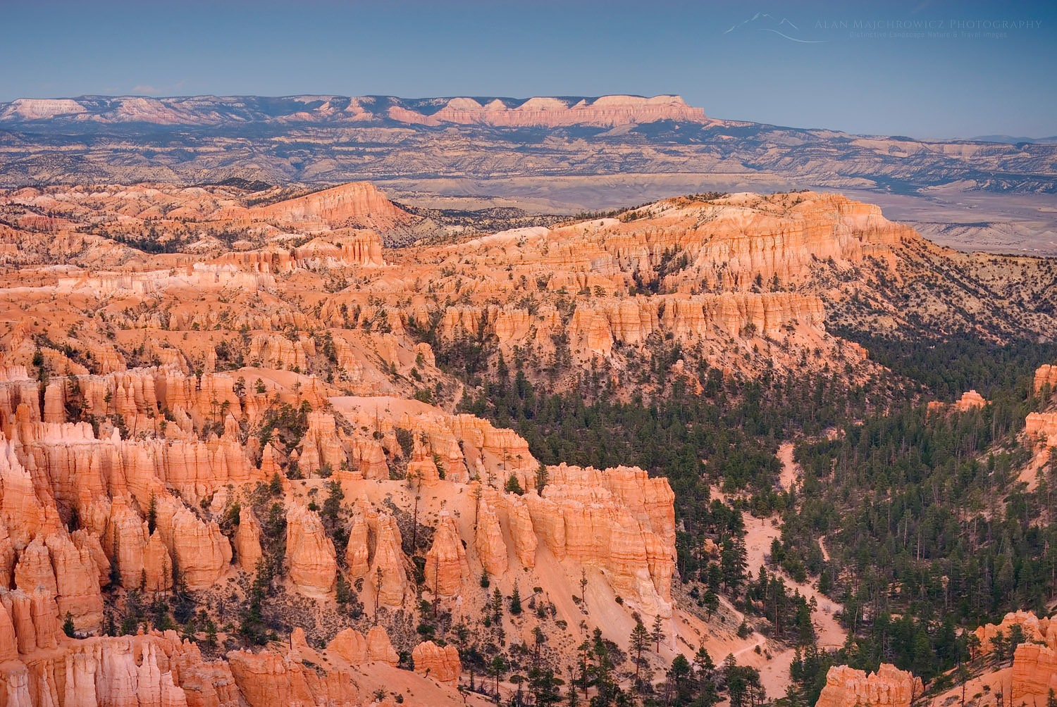 Alpenglow over bryce Canyon from Bryce Point, Bryce Canyon National Park Utah #31819