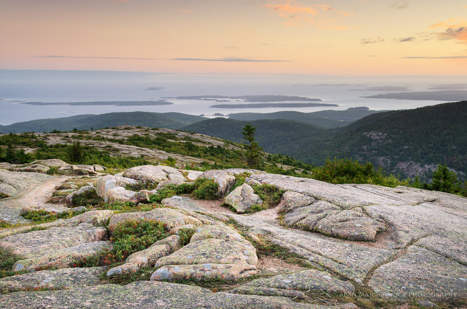 View south from summit of Cadillac Mountain, Acadia National Park #58953