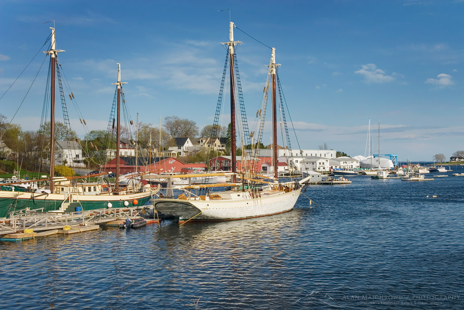 Boats in harbor of Camden Maine #22816