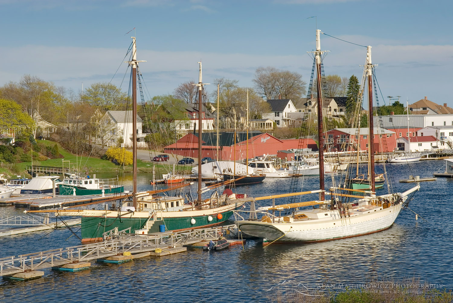 Boats in harbor of Camden Maine #22818