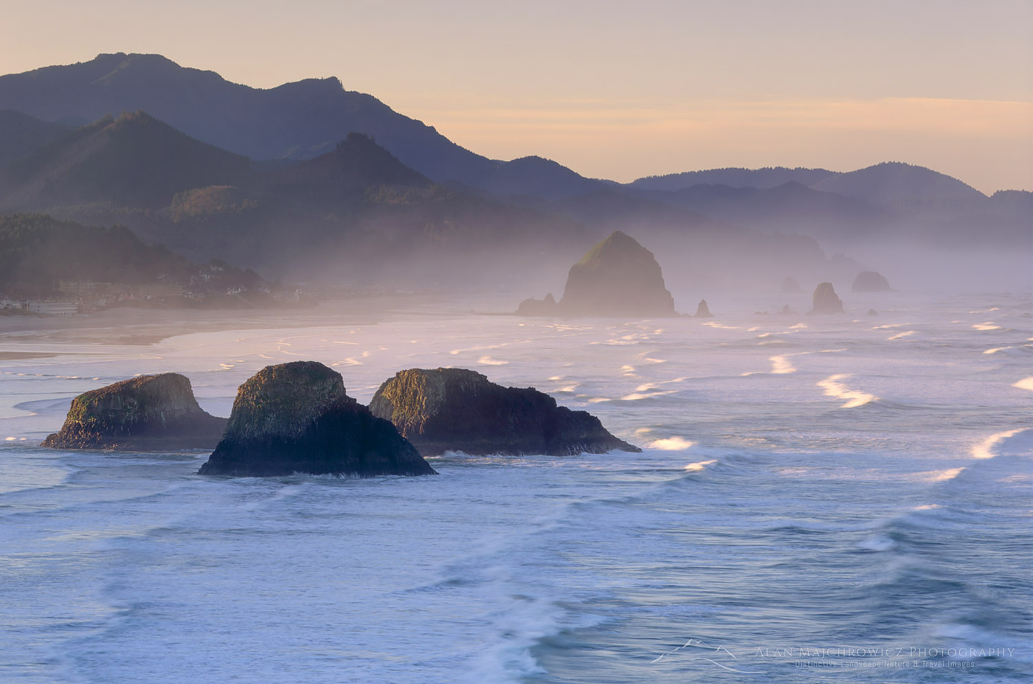 Morning on Cannon Beach from Ecola State Park Oregon #5627