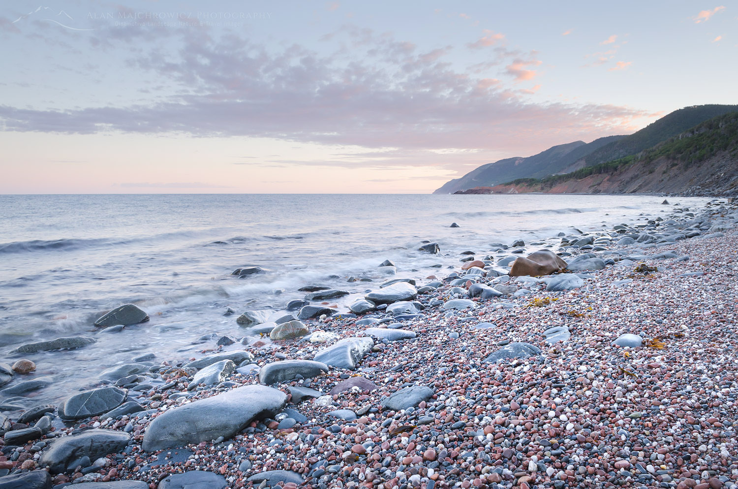 Cobblestone beach, Cape Breton Highlands National Park, Cape Breton Island Nova Scotia #58559