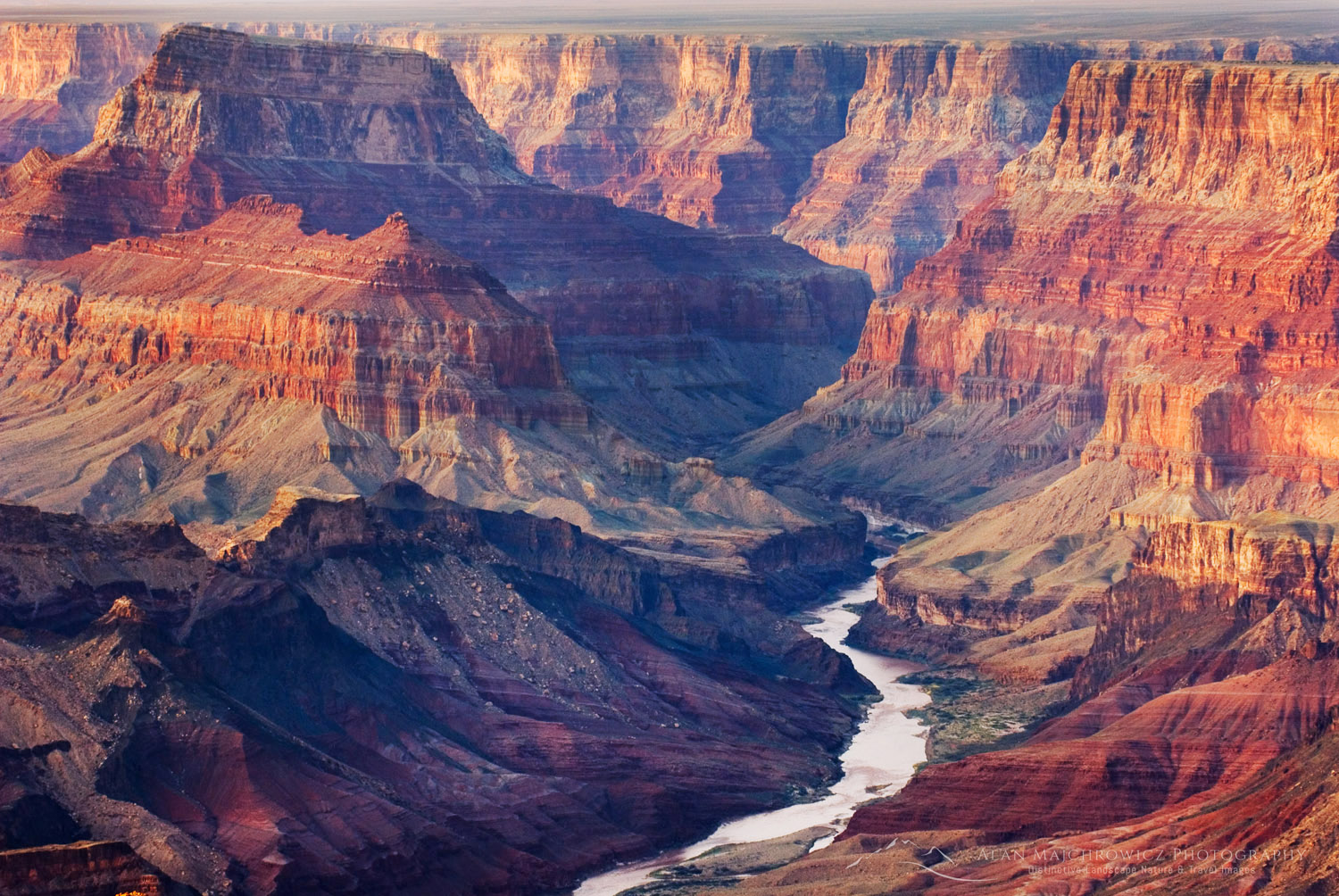 View of the Colorado River from Desert View Point, Grand Canyon National Park Arizona #35571