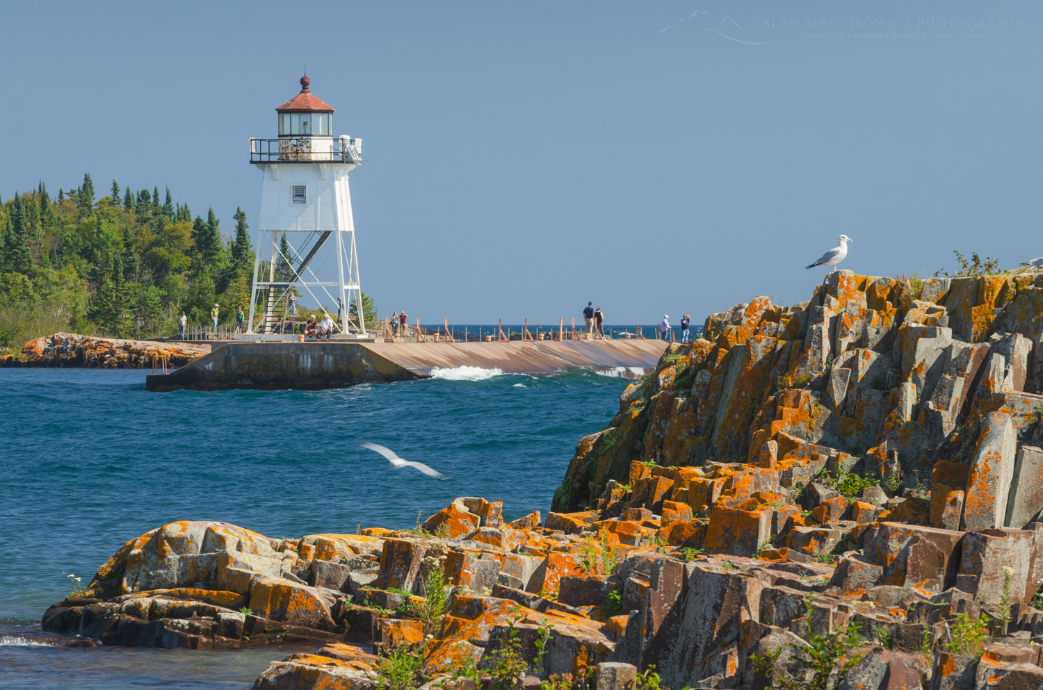 Grand Marais Lighthouse on North Shore of Lake Superior. Grand Marais, Minnesota #64103