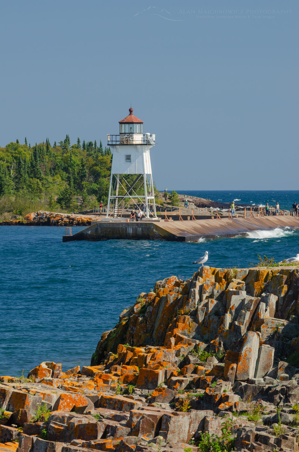 Grand Marais Lighthouse on North Shore of Lake Superior. Grand Marais, Minnesota #64105