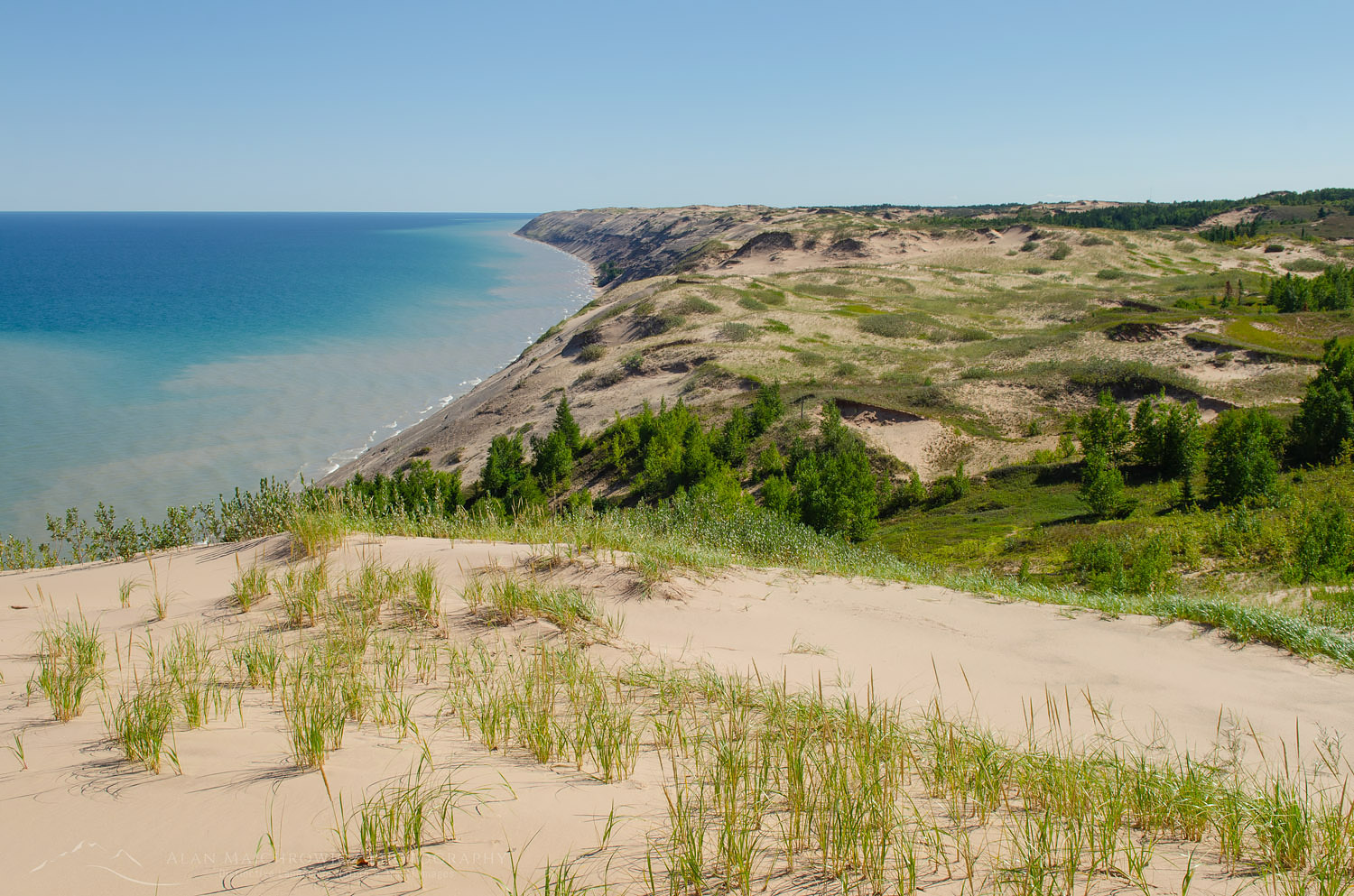 Grand Sable Dunes. Classic example od perched dunes. Pictured Rocks National Lakeshore Michigan #63889