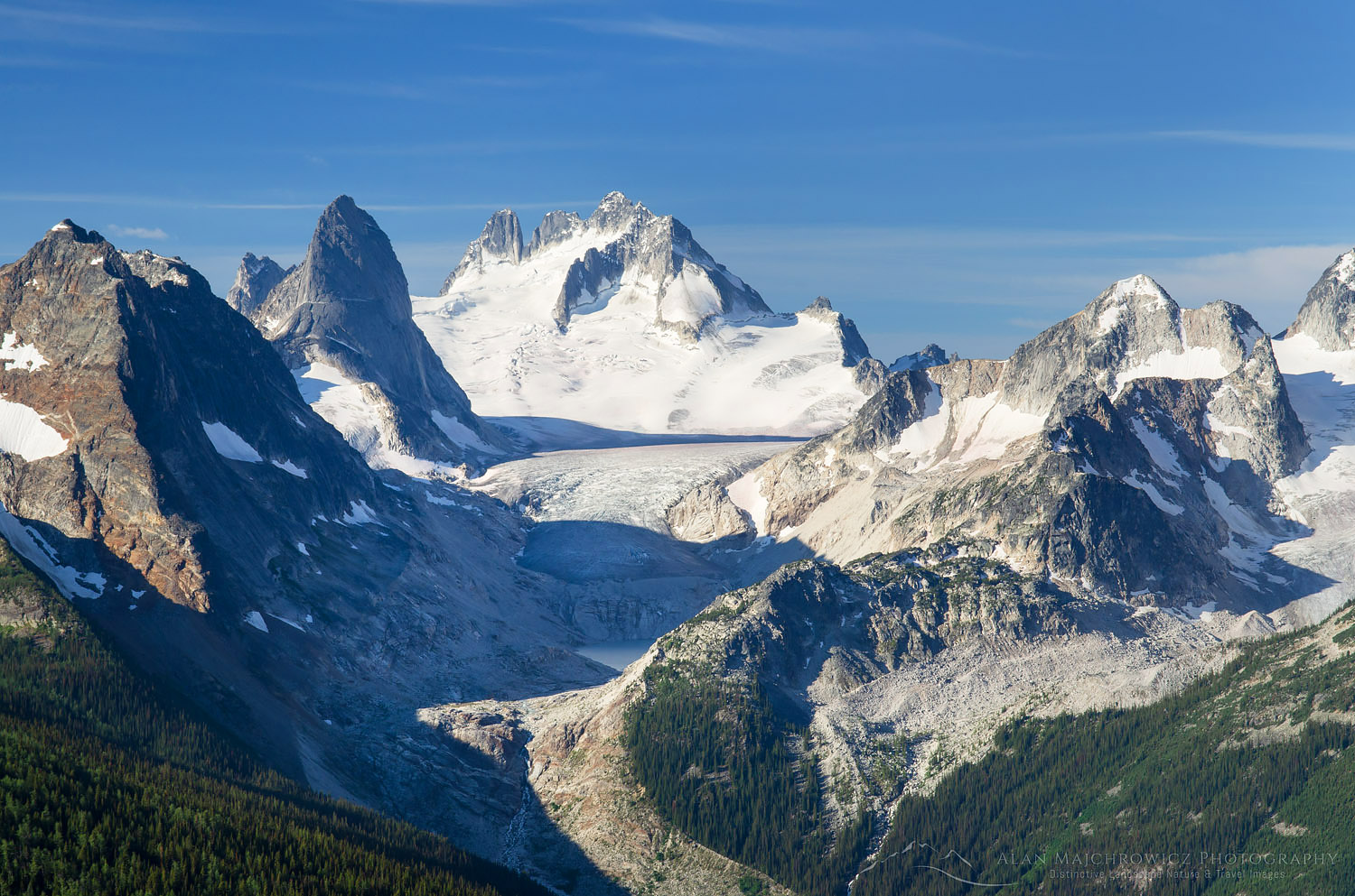 Howser Towers, Vowell Glacier. Bugaboo Provincial Park Purcell Mountains British Columbia #62906