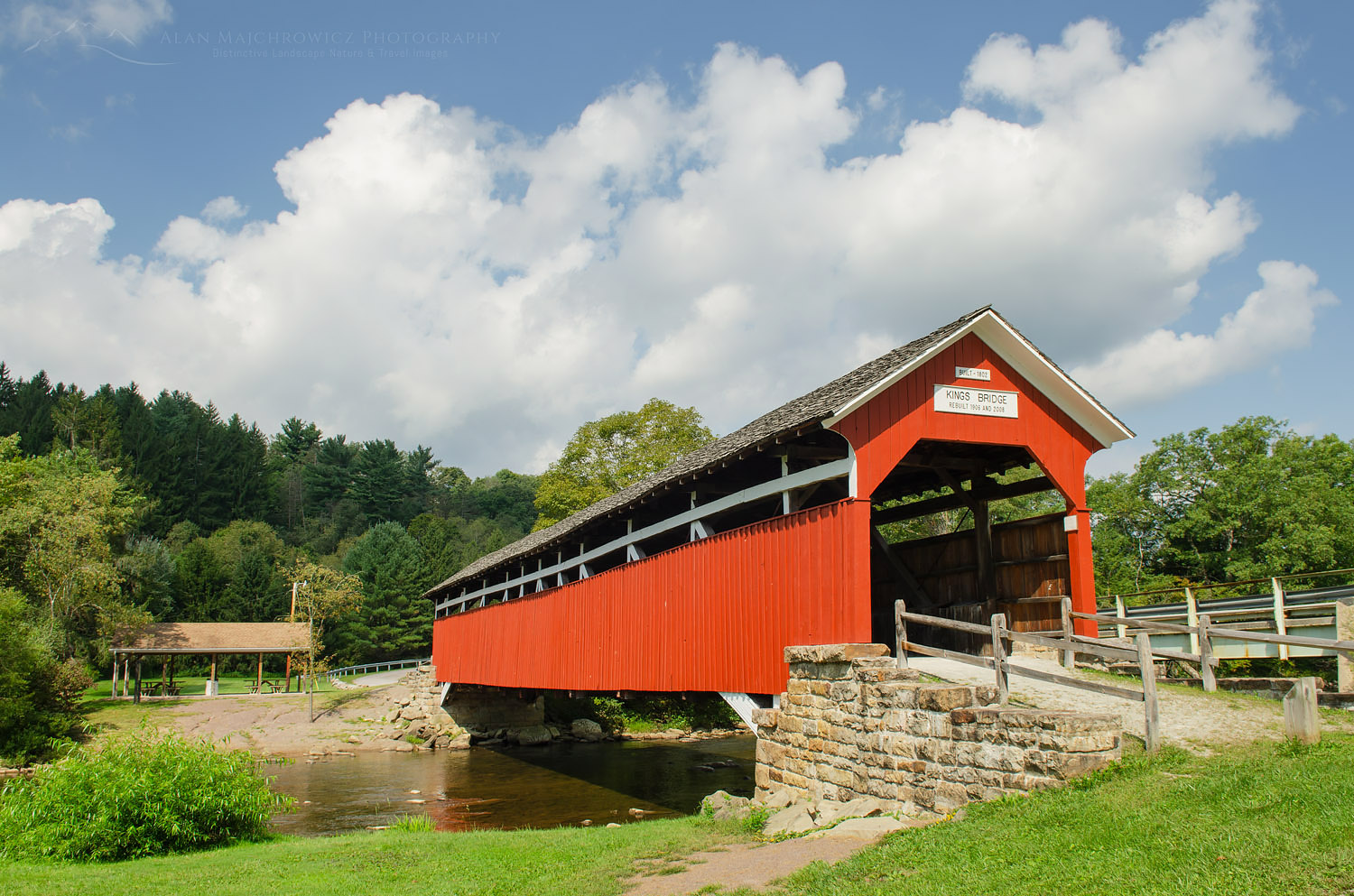 Kings Bridge, spanning Laurel Hill Creek. Laurel Highlands, Somerset County Pennsylvania #63485