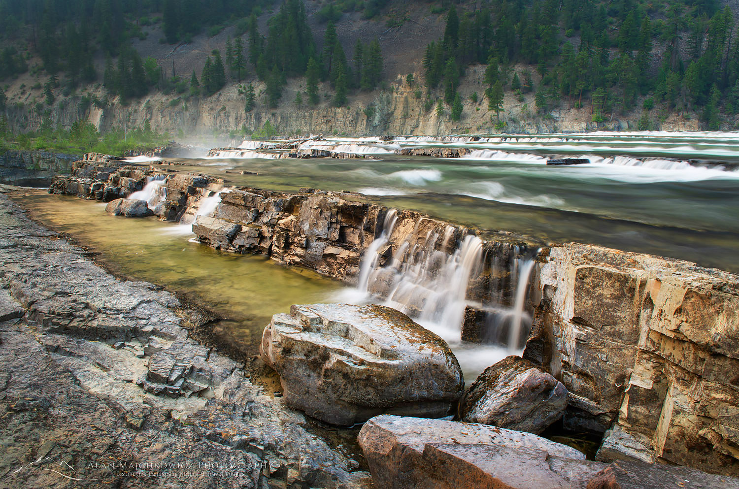 Kootenai Falls Montana, a series of cascades on the Kootenai River #63070