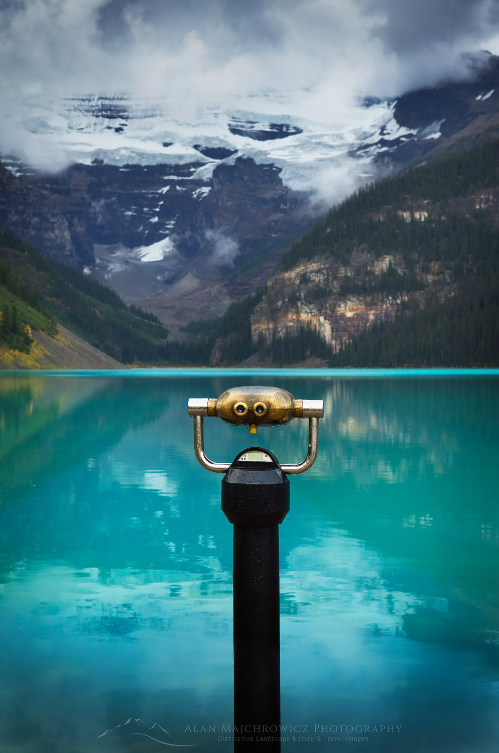 Coin Operated binoculars, Lake Louise, Banff National Park #54802