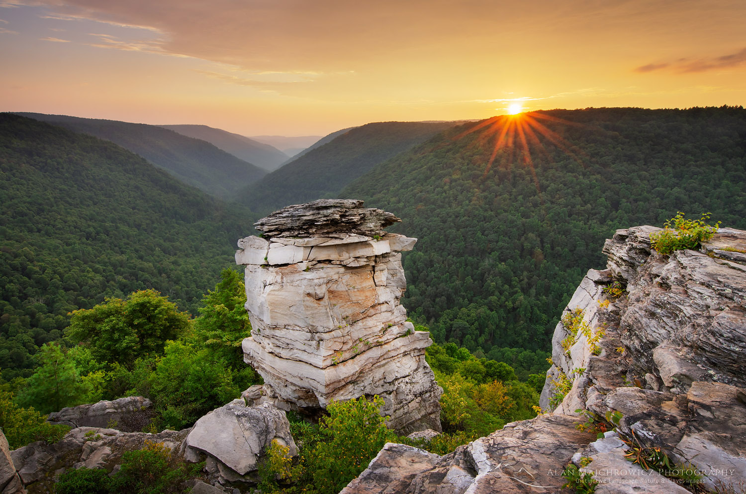 Sunset at Lindy Point Overlook, Blackwater Falls West Virginia #63424