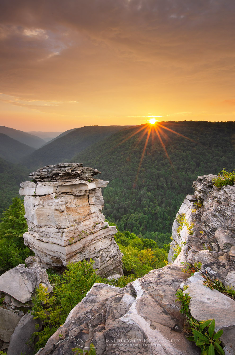 Sunset at Lindy Point Overlook, Blackwater Falls West Virginia #63427