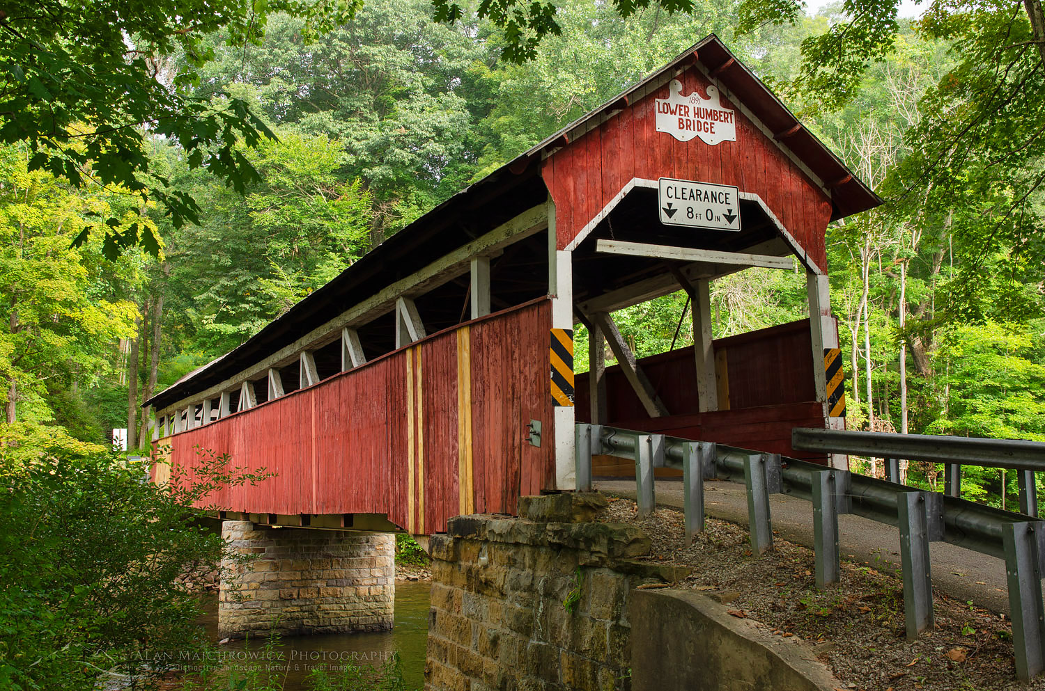Lower Humbert Covered Bridge. Spanning Laurel Hill Creek. Laurel Highlands Pennsylvania #63473