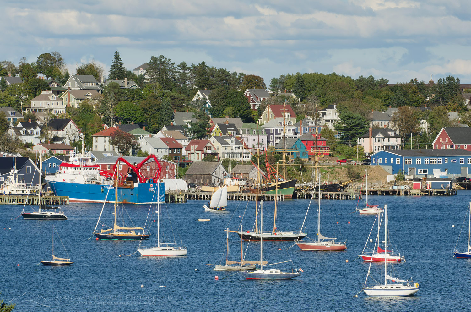 Sailboats in Lunenburg Harbour Nova Scotia #58669