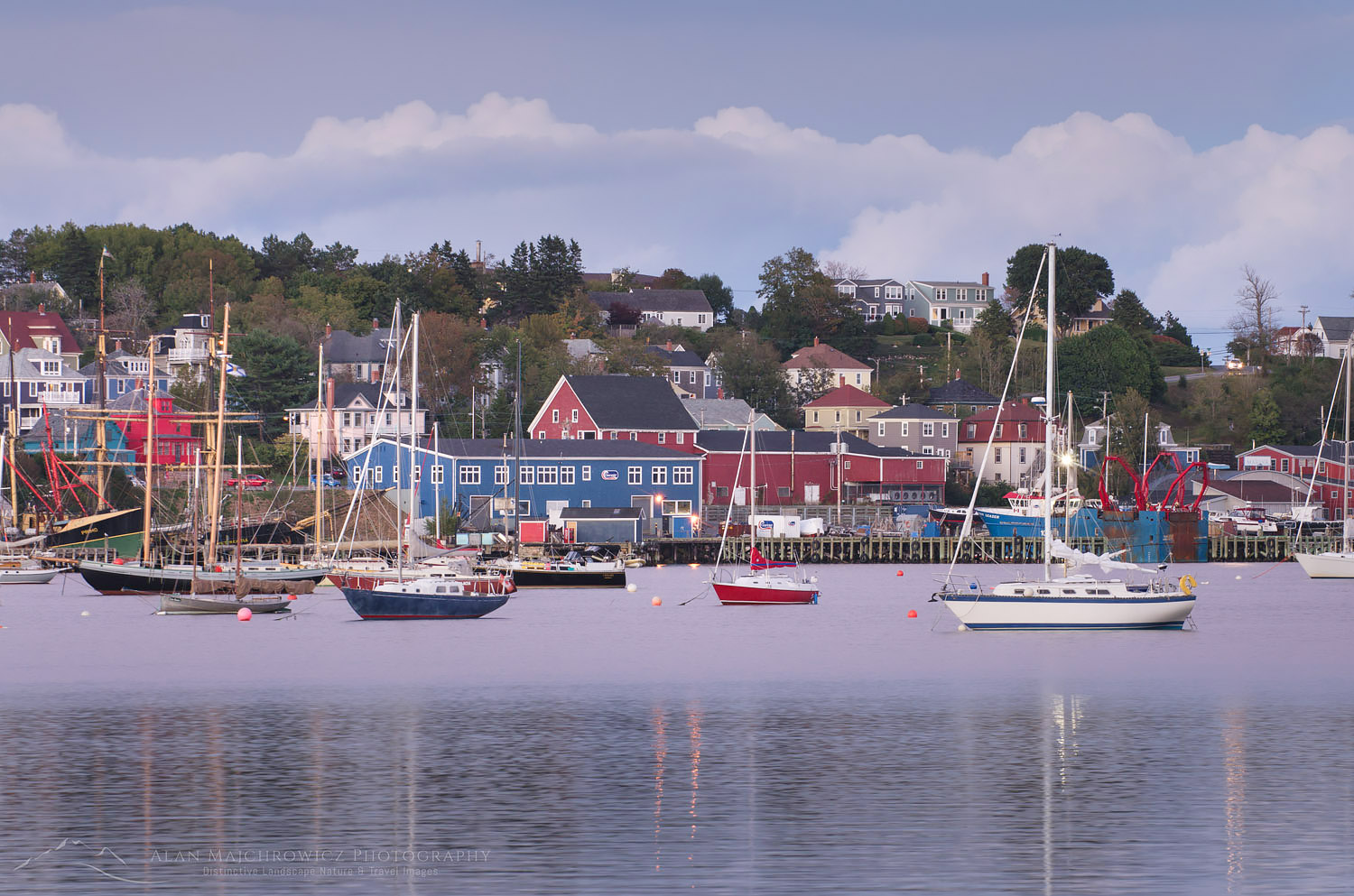 Sailboats in Lunenburg Harbour Nova Scotia #58833