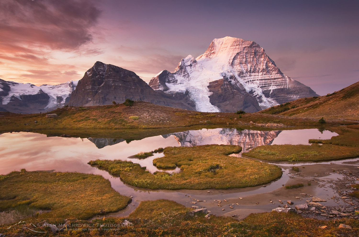 Sunrise over Mount Robson, seen from Mumm Basin, Mount Robson Provincial Park British Columbia #54613