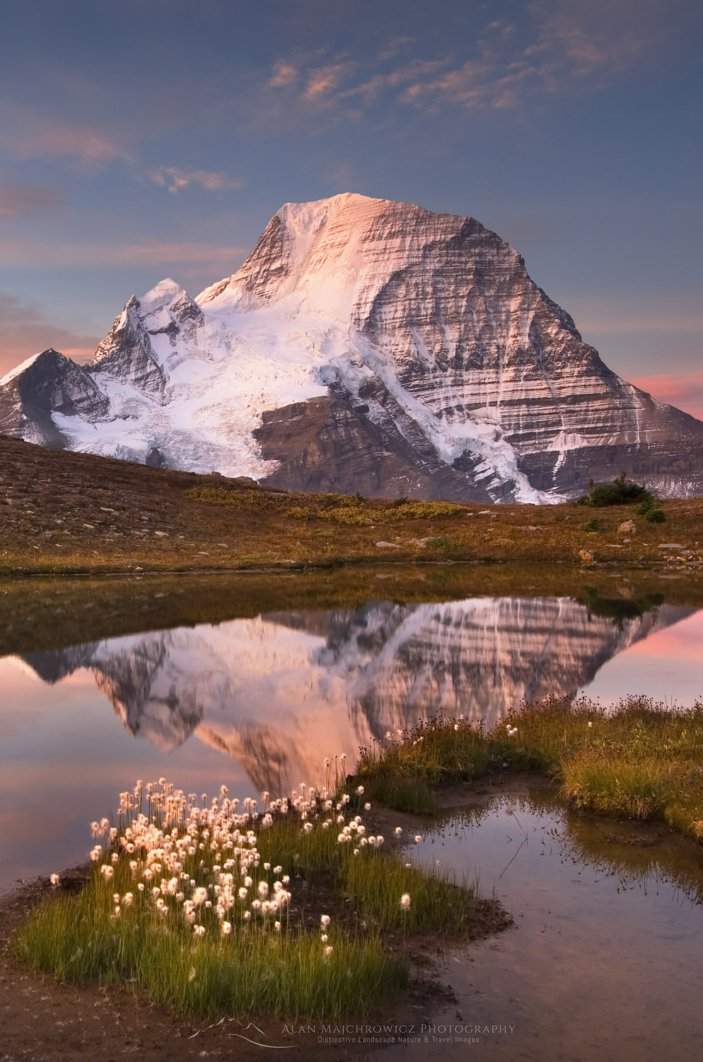 Sunrise over Mount Robson, seen from Mumm Basin, Mount Robson Provincial Park British Columbia #54628