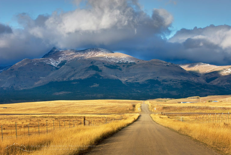 Montana road Rocky Mountain Front Range - Alan Majchrowicz Photography