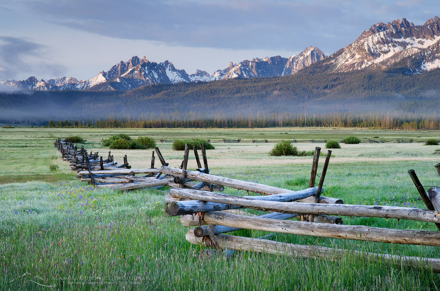 Stanley Basin in the Sawtooth Mountains, Sawtooth National Recreation Area Idaho #55866