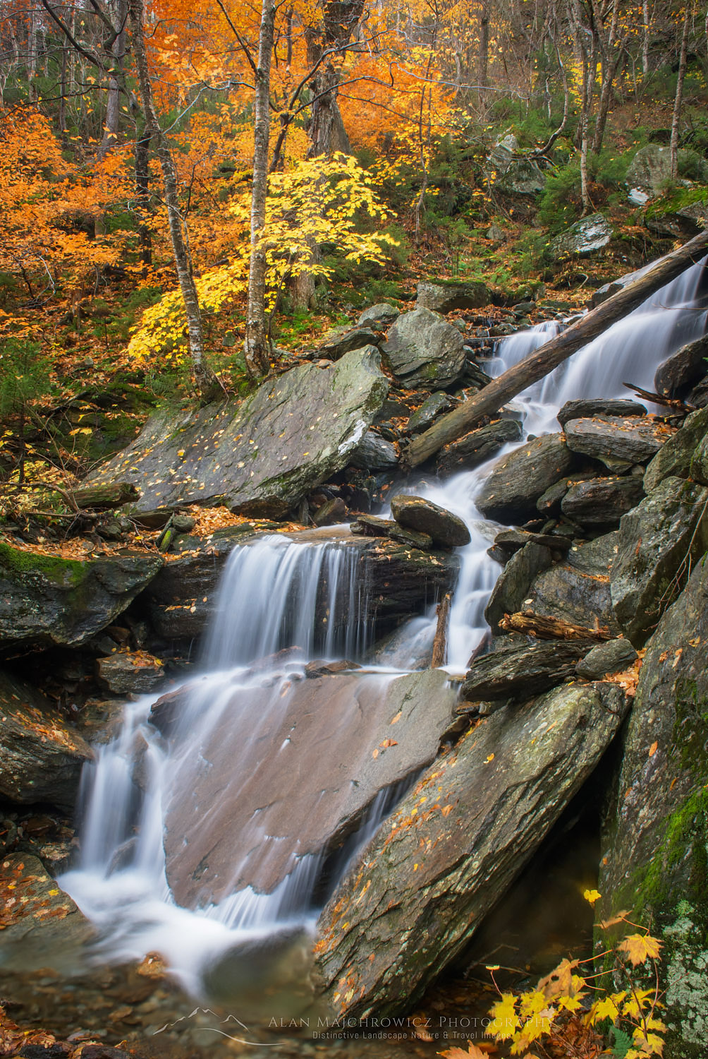 Waterfalls near Smugglers Notch in the Green Mountains of Vermont #8859