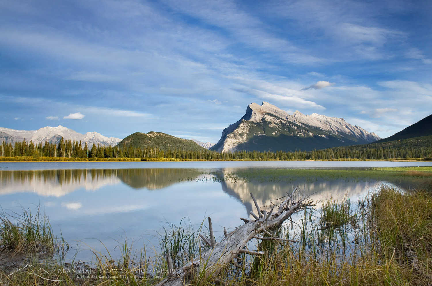 Mount Rundle seen from Vermilion Lakes, Banff National Park #55116