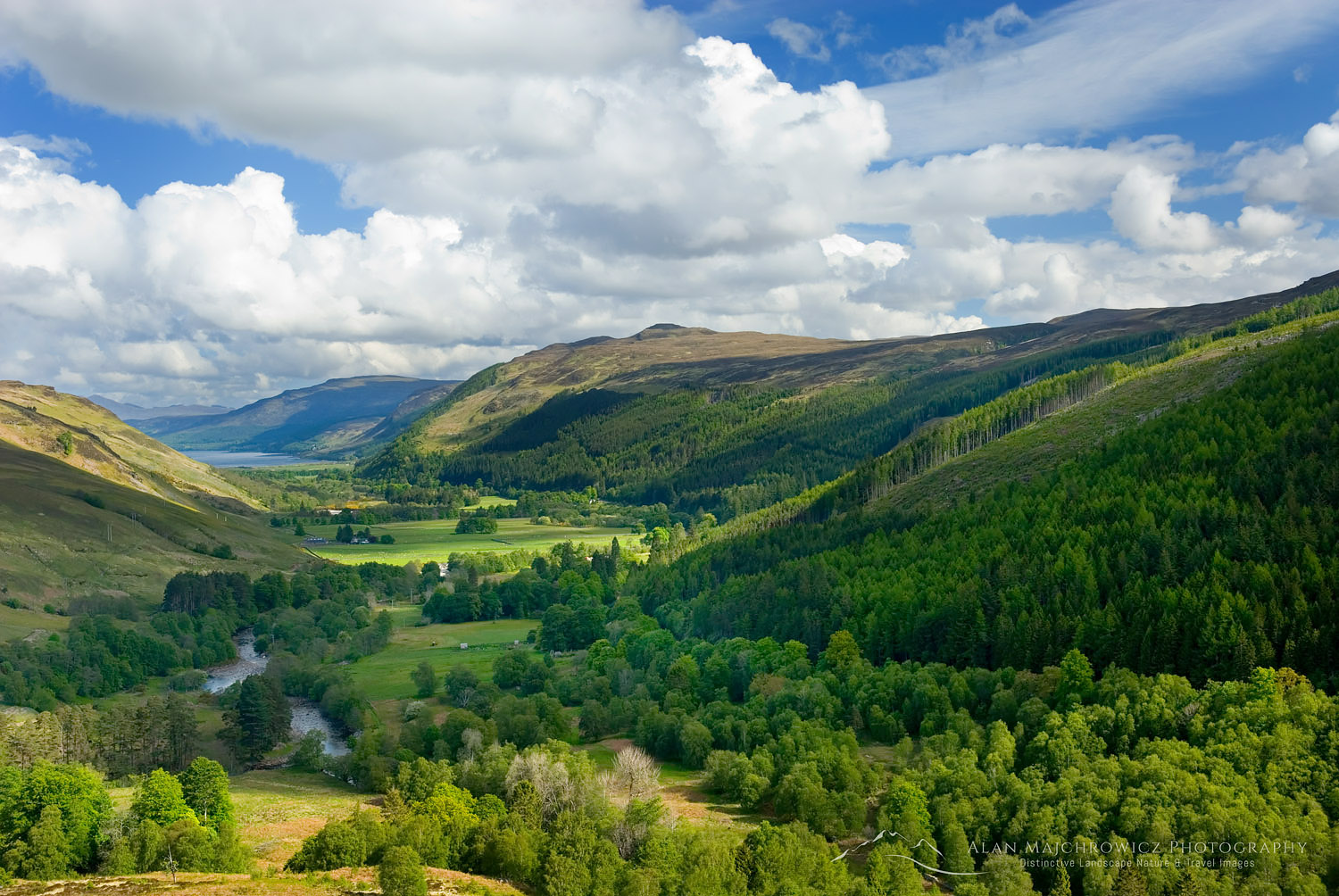 View towards Inverlael and Loch Broom, Wester Ross Highlands Scotland #12156
