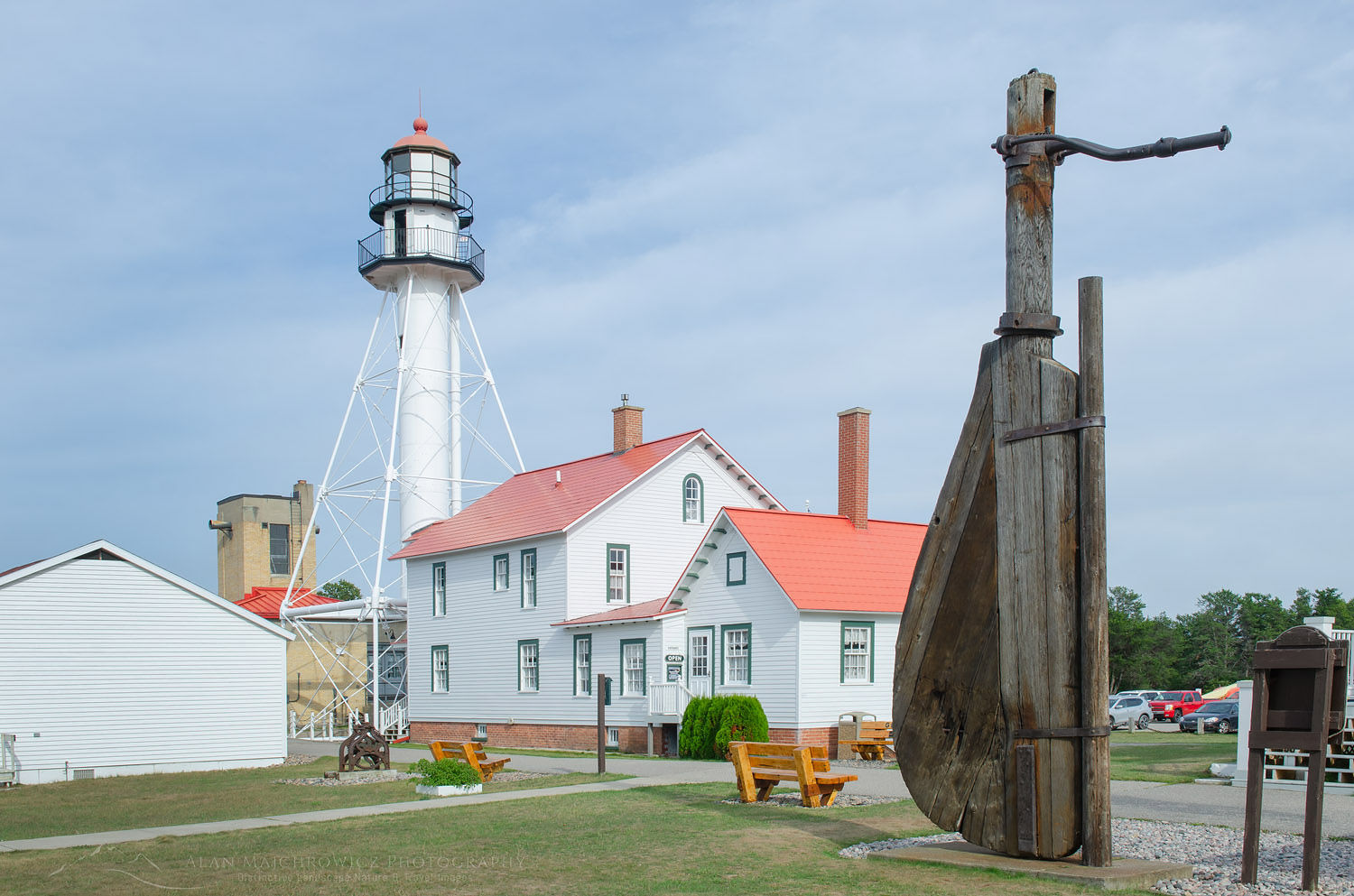 Whitefish Point Lighthouse and Great Lakes Shipwreck Museum. Upper Peninsula Michigan #63766