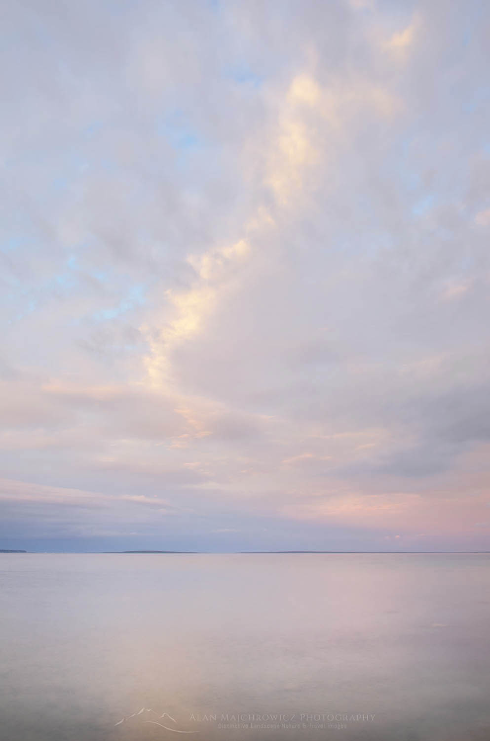 Evening sky over Lake Huron, Mackinaw City Michigan #63634