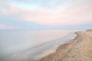 Lake Superior seen from beach at Whitefish Point Upper Peninsula Michigan