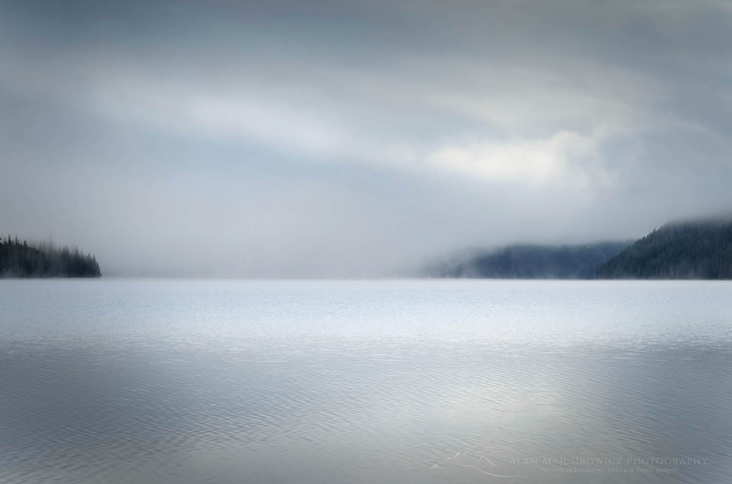 Foggy morning at Redfish Lake, Sawtooth National Recreation Area Idaho #56206