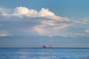 Container Ship Strait of Juan De Fuca