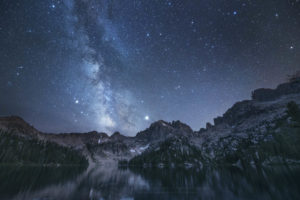 Milky Way Baron Lake Sawtooth Mountains
