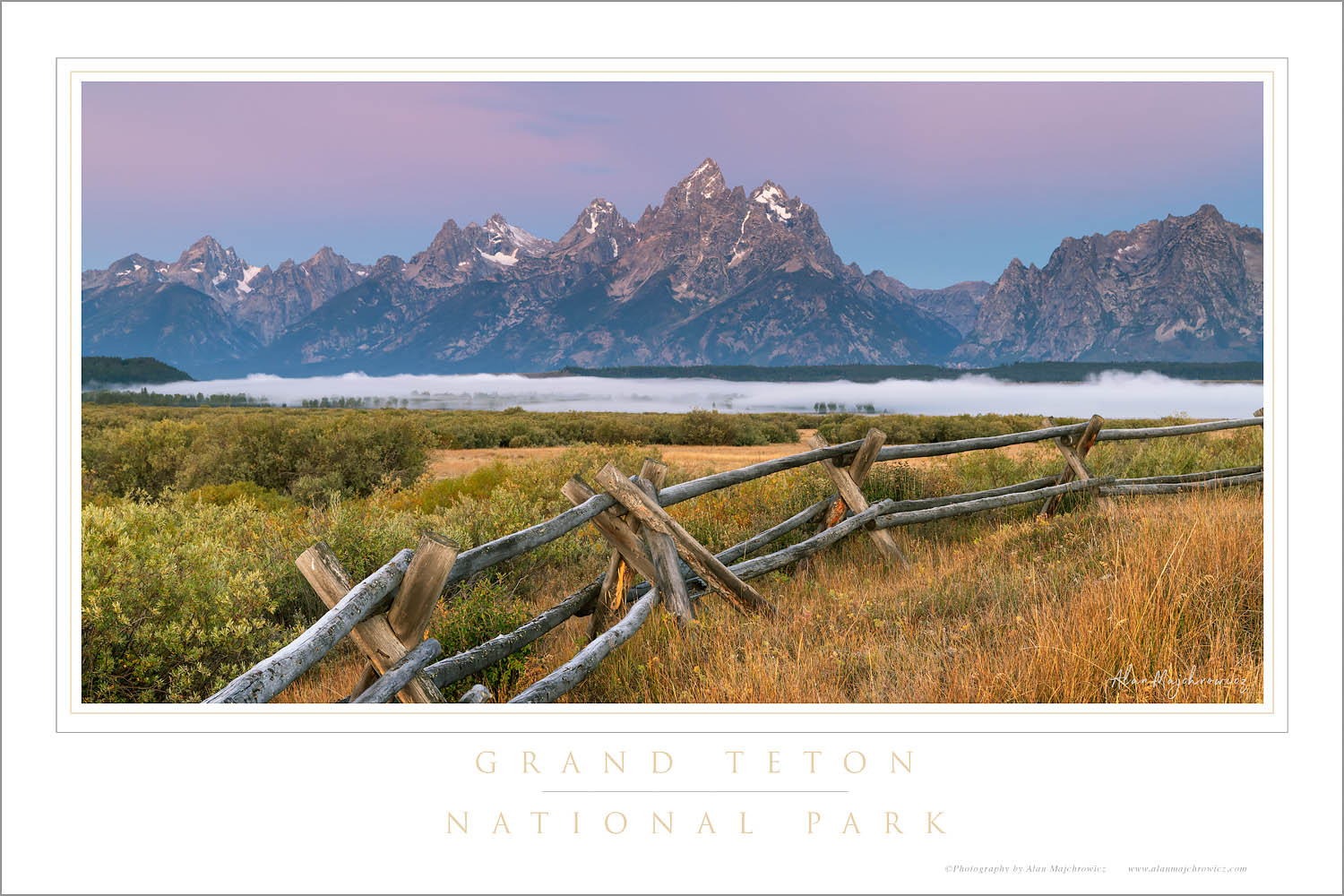 Teton Range at Cunningham Ranch, Grand Teton National Park Wyoming