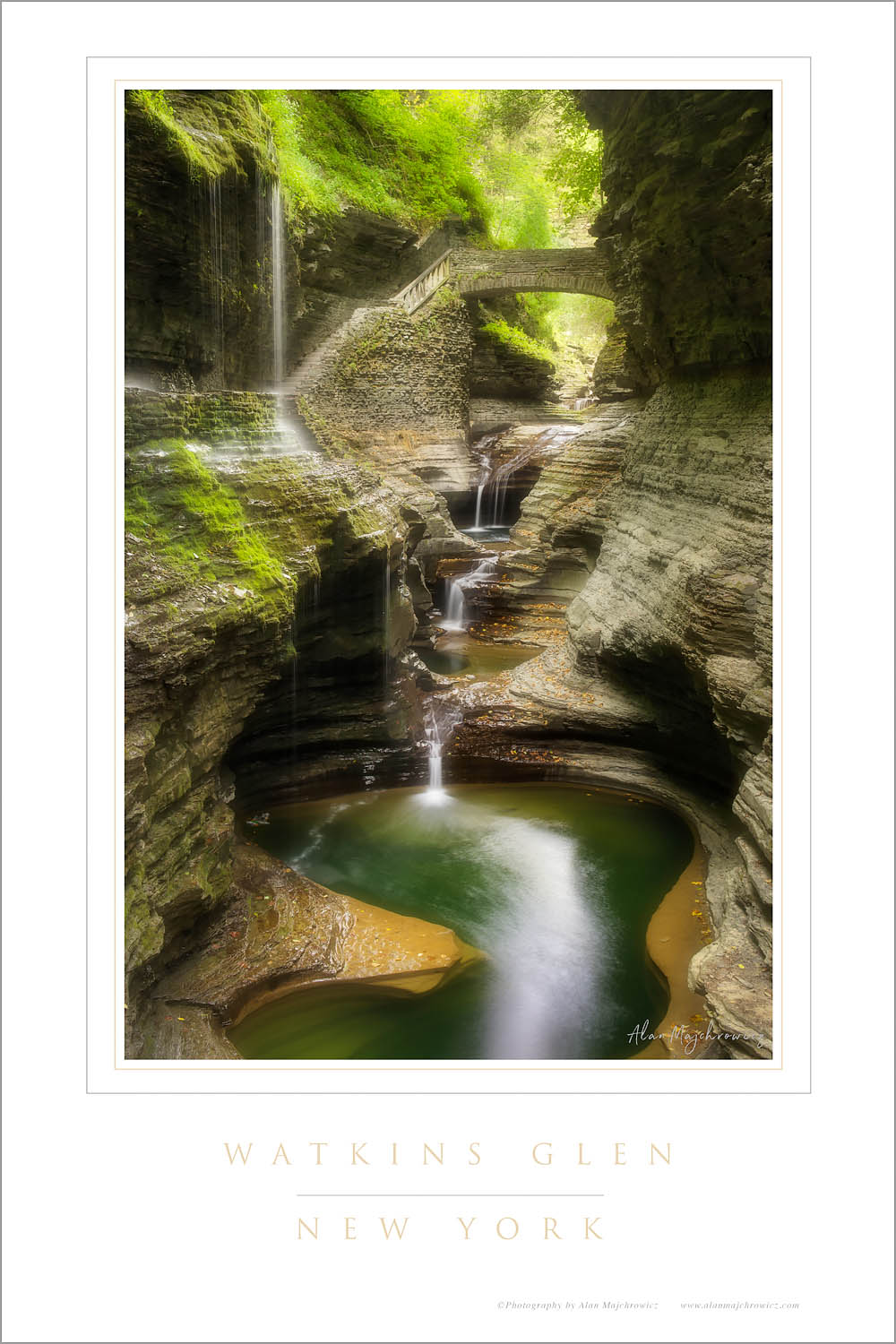 Waterfalls along the Gorge Trail, Watkins Glen State Park, New York