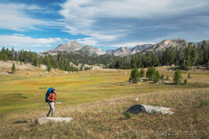 Backpacker Wind River Range, Wyoming