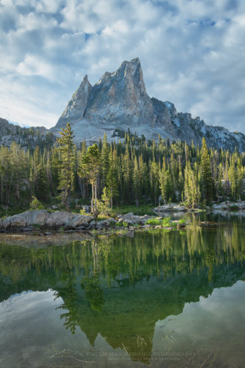 El Capitan and Alice Lake Sawtooth Mountains Idaho - Alan Majchrowicz ...